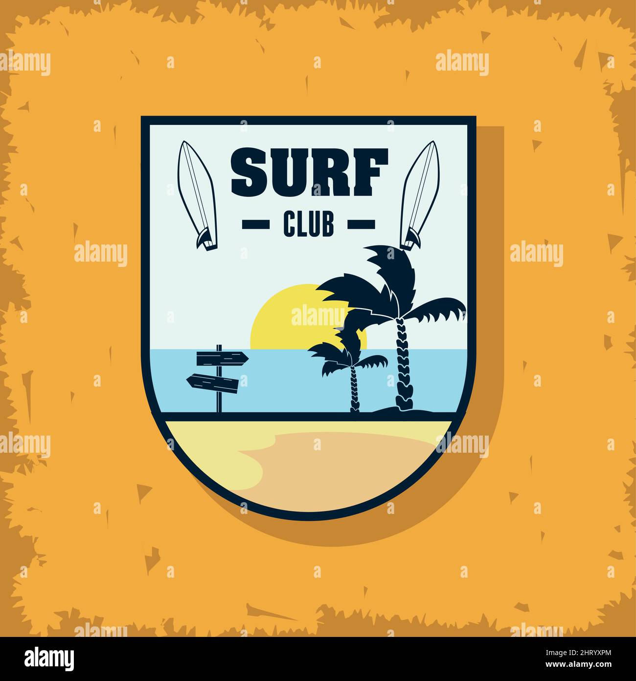 surf sport shield frame Stock Vector Image & Art - Alamy