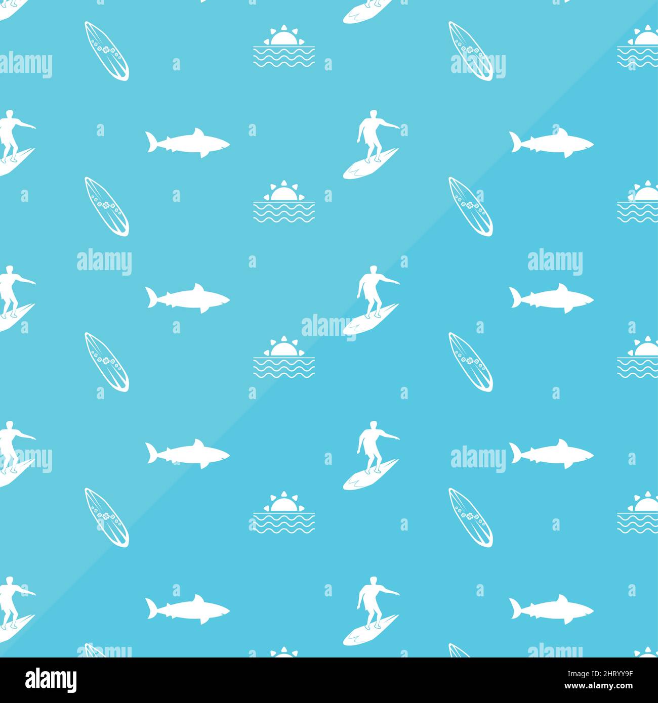 Silhouette of surfers Stock Vector Images - Alamy