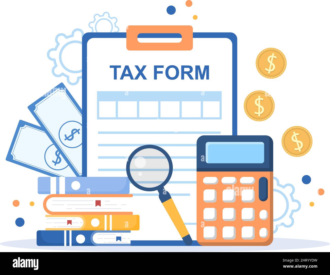 Tax Form of State Government Taxation with Forms, Calendar, Audit