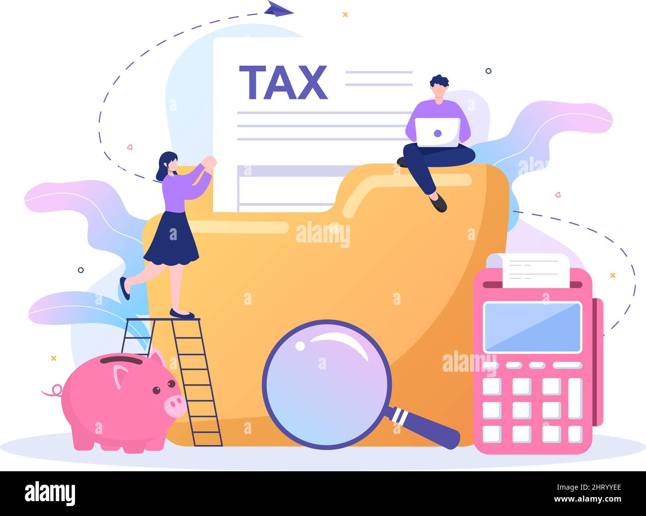 Tax Form of State Government Taxation with Forms, Calendar, Audit