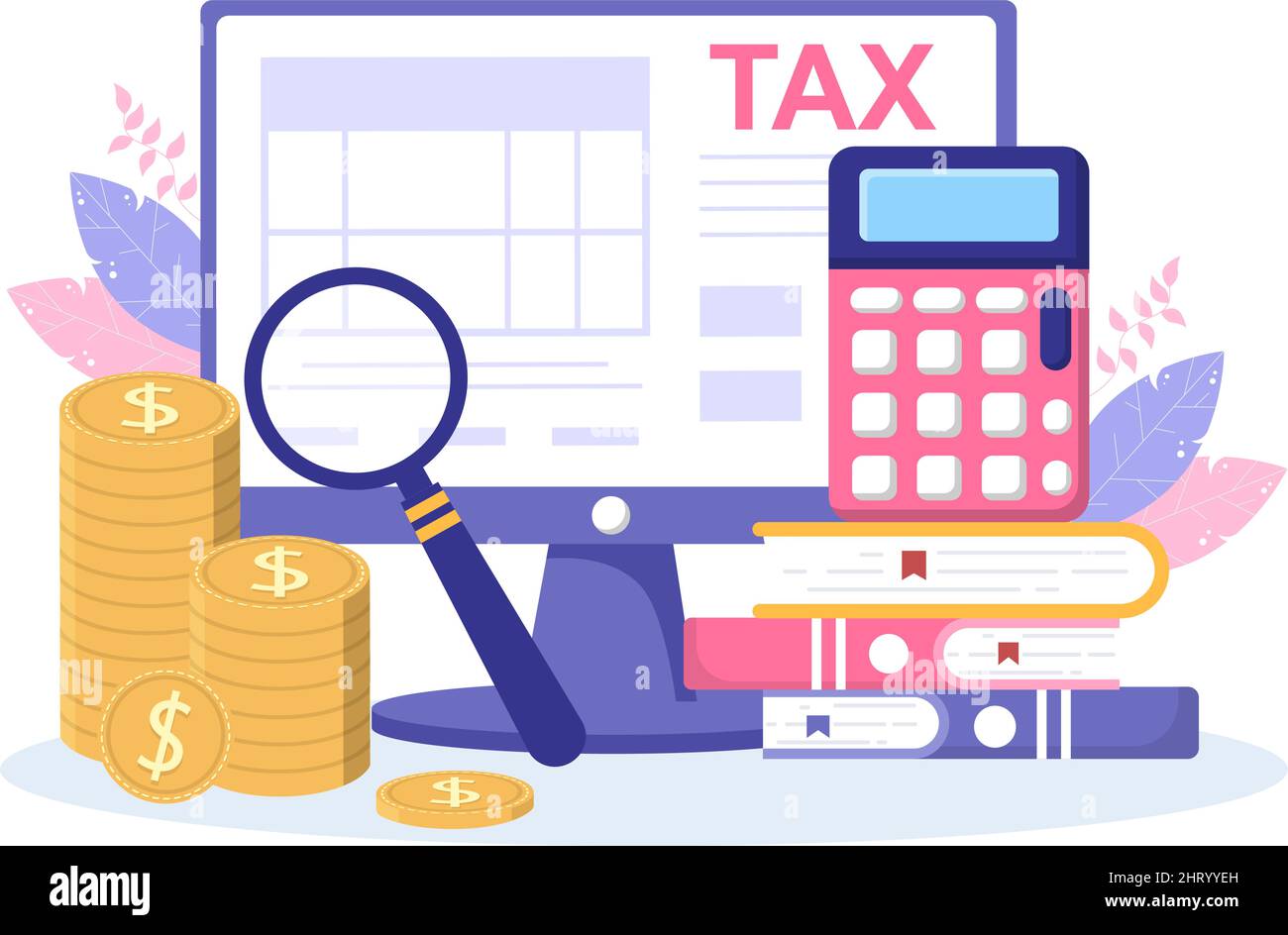Tax Form of State Government Taxation with Forms, Calendar, Audit