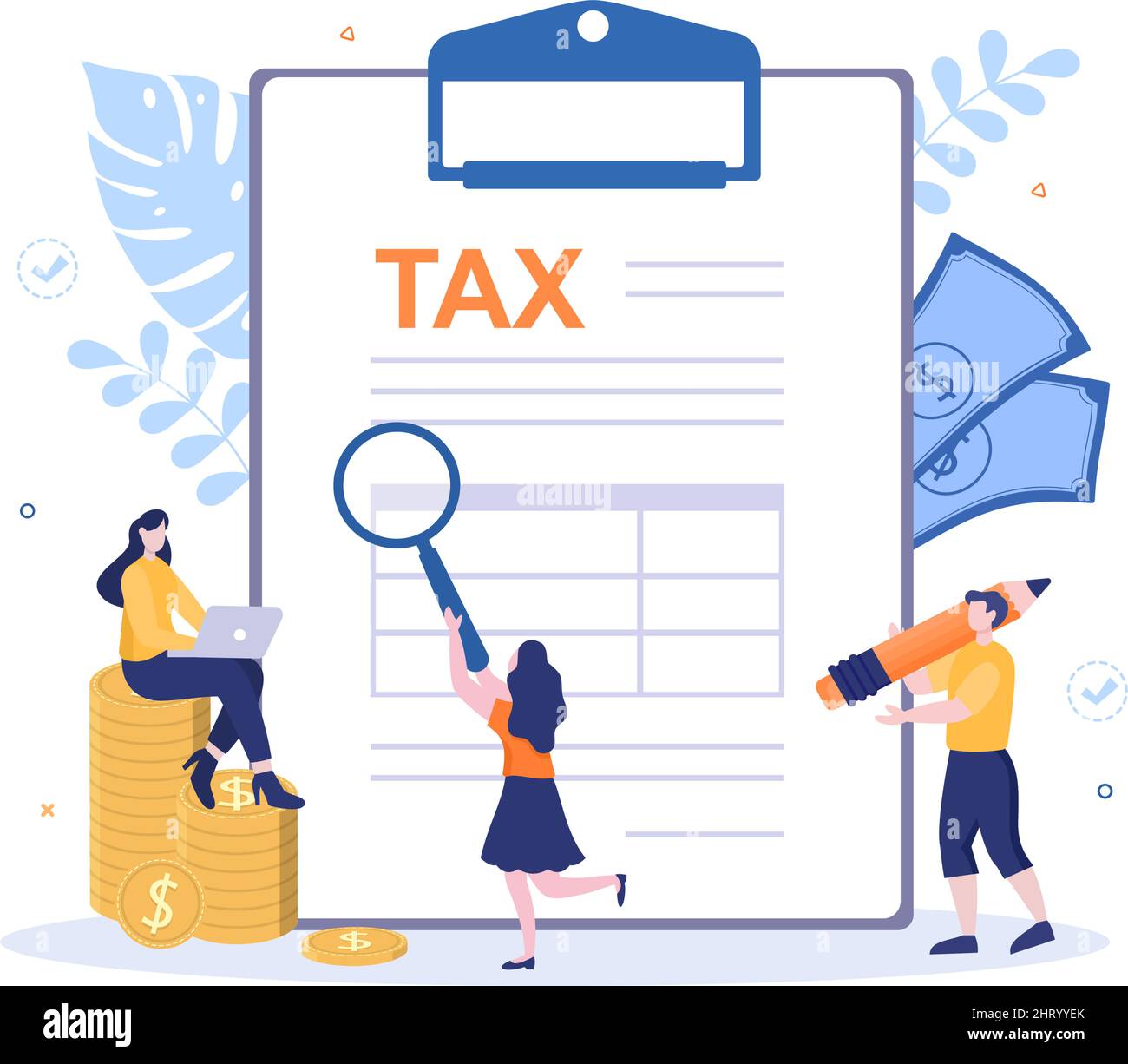 Tax Form of State Government Taxation with Forms, Calendar, Audit