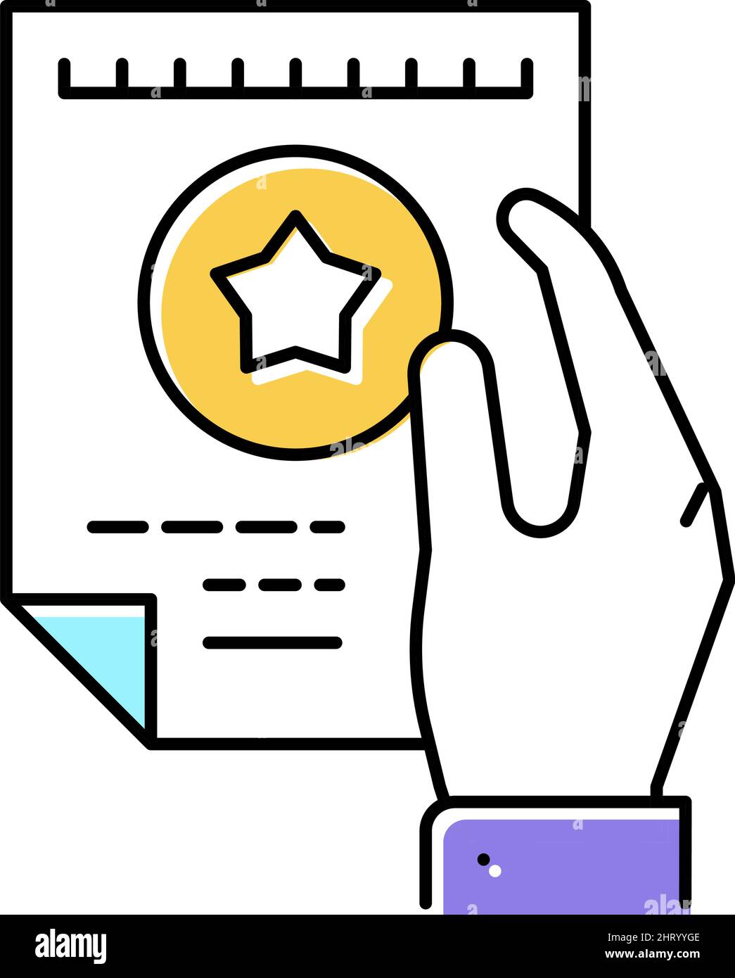flyer bonus color icon vector illustration Stock Vector Image & Art - Alamy