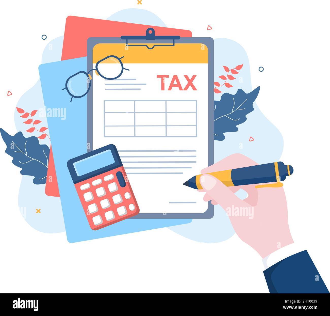 Tax Form of State Government Taxation with Forms, Calendar, Audit