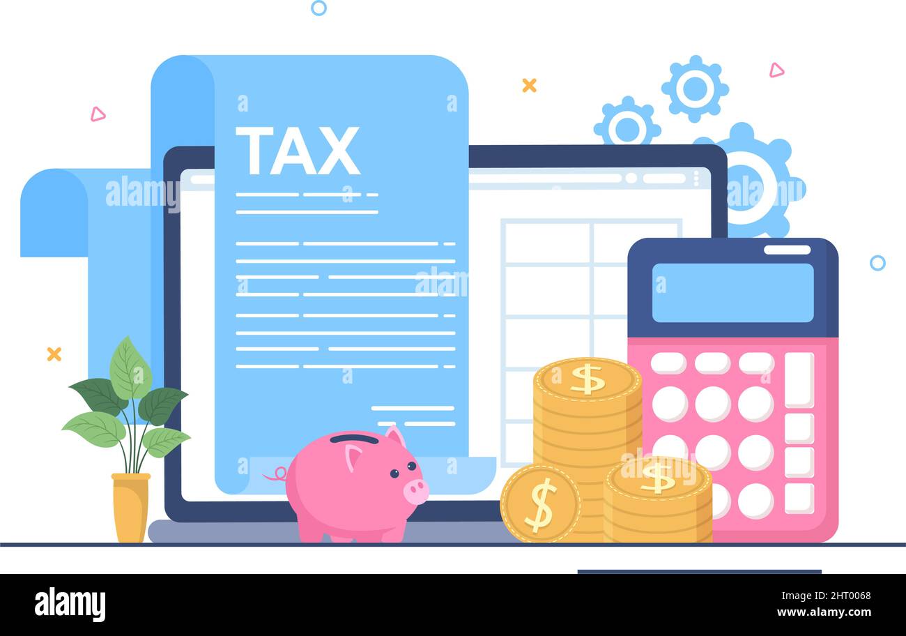 Tax Form of State Government Taxation with Forms, Calendar, Audit