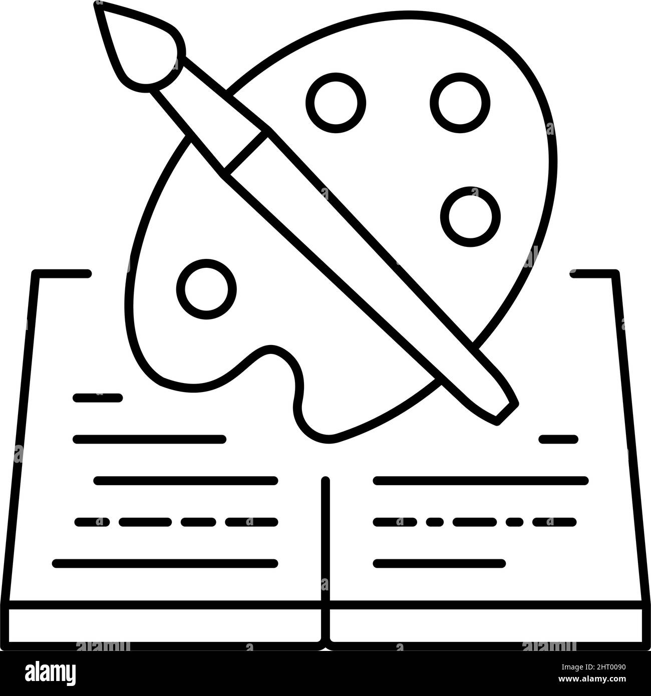 art history line icon vector illustration Stock Vector Image & Art - Alamy