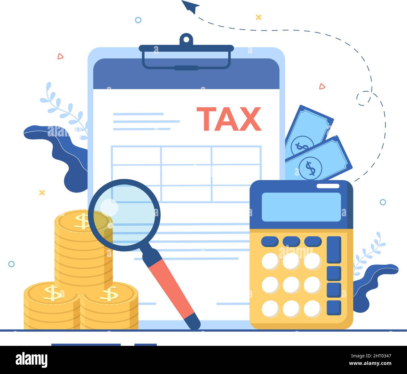 Tax Form of State Government Taxation with Forms, Calendar, Audit