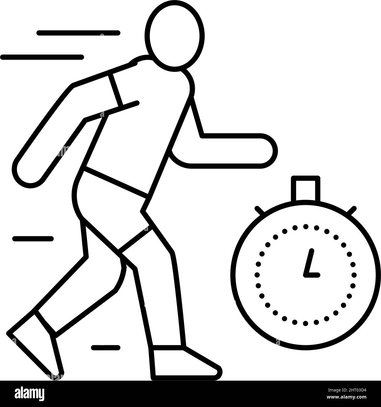 run on time line icon vector illustration Stock Vector Image & Art - Alamy