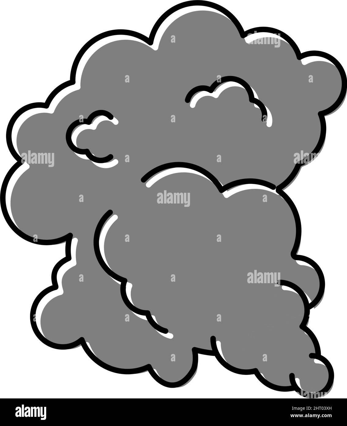 black smoke color icon vector illustration Stock Vector Image & Art - Alamy