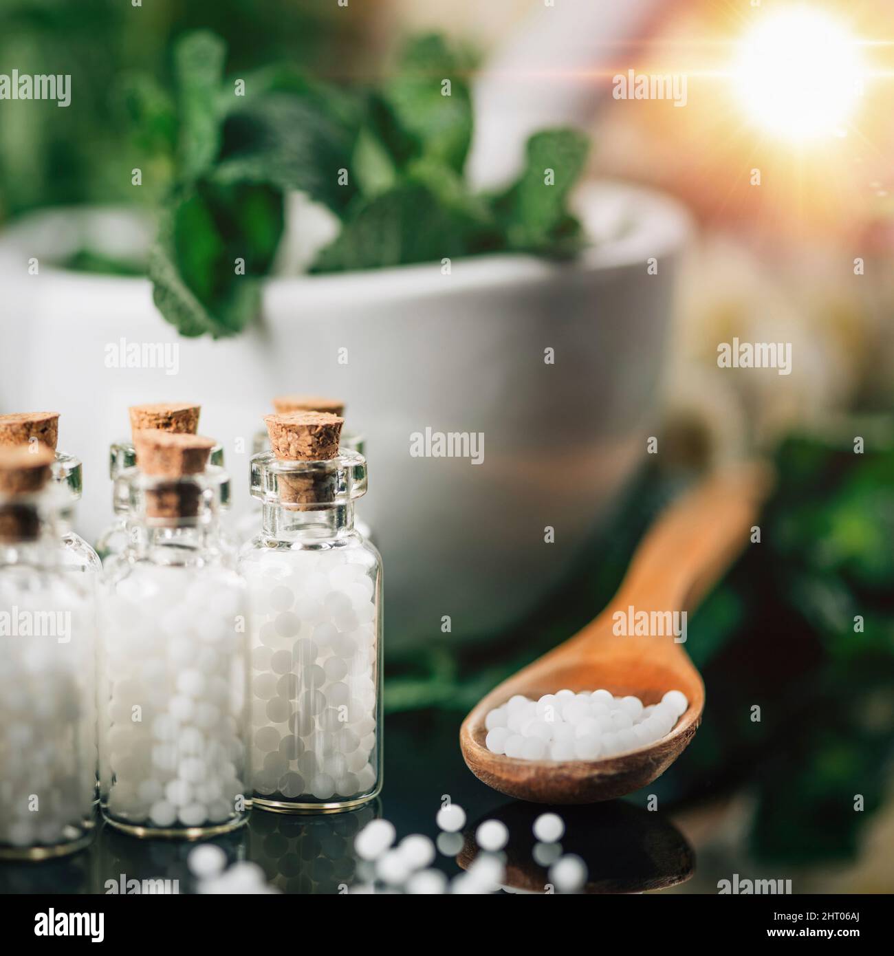 Homeopathy remedies Stock Photo