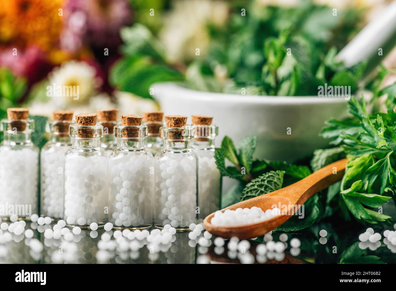 Homeopathy remedies Stock Photo