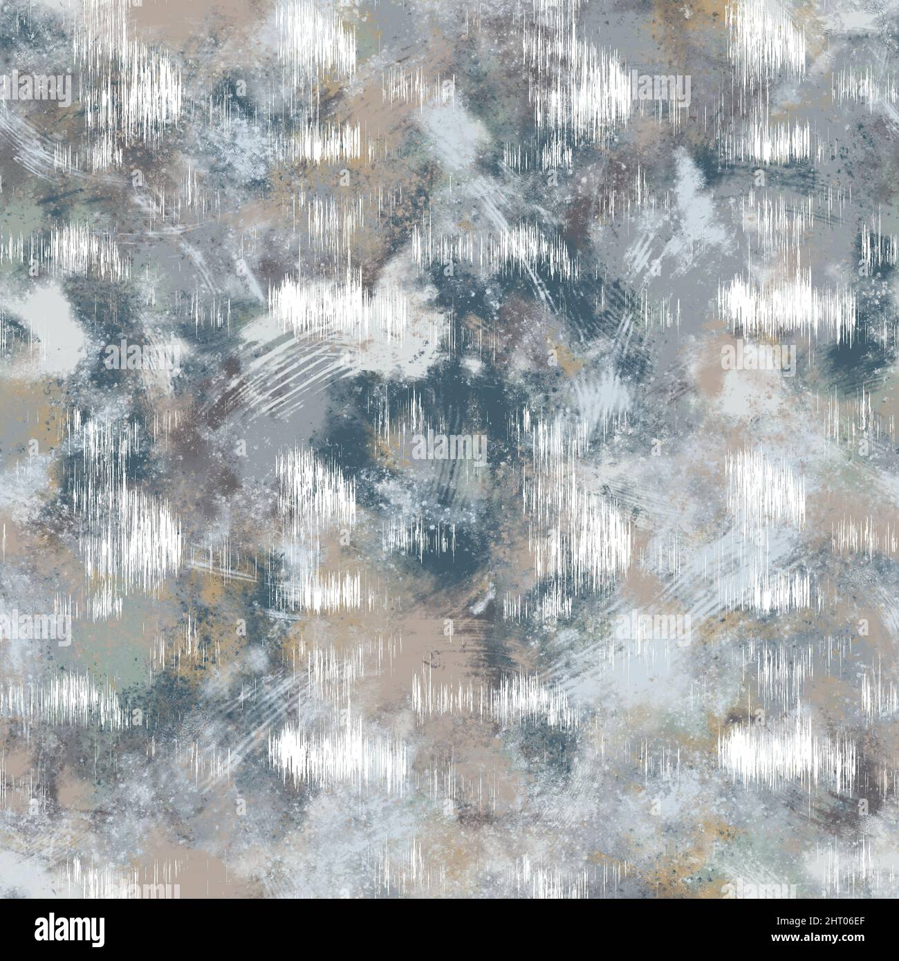 Print Repeat High Resolution Seamless neutral tan and white distressed grungy motif surface pattern ...