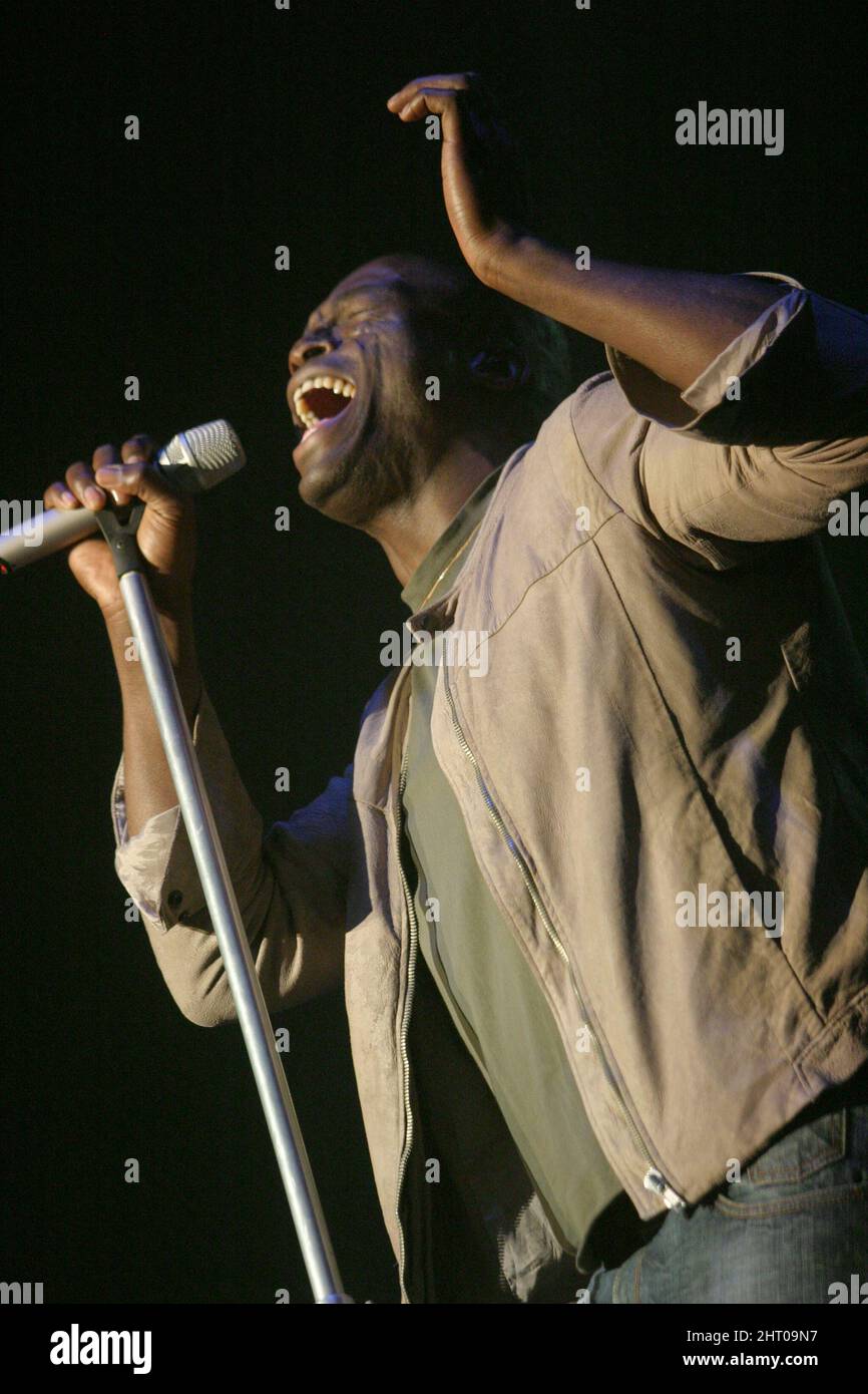 Seal in concert, Karlsruhe, Germany 2005 Stock Photo