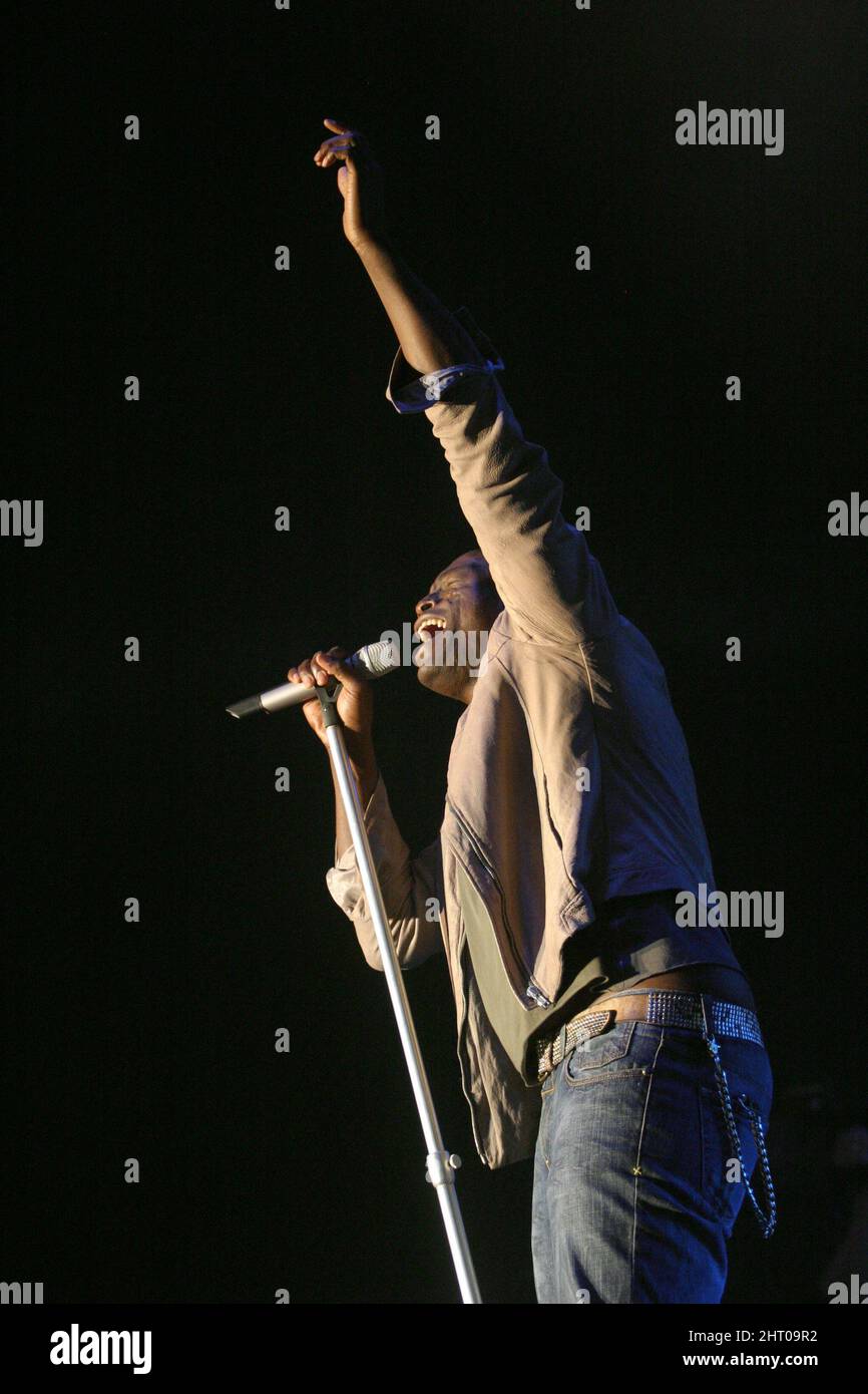 Seal in concert, Karlsruhe, Germany 2005 Stock Photo