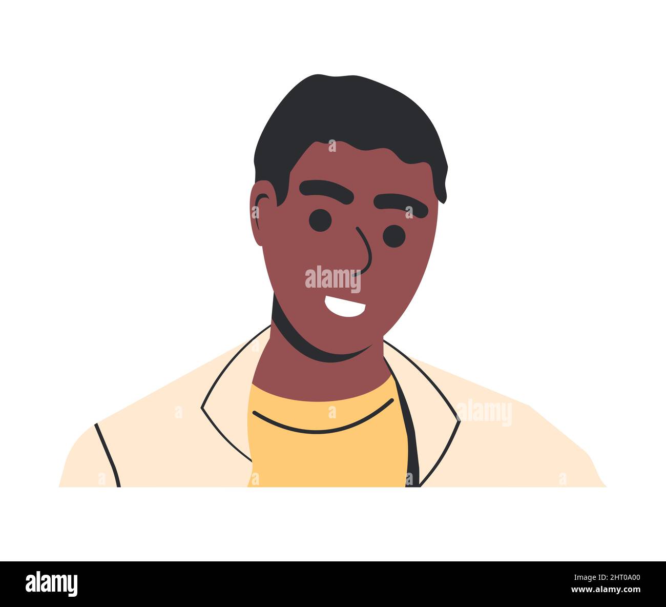 Happy Man in Casual Clothes Isolated Stock Vector Image & Art - Alamy