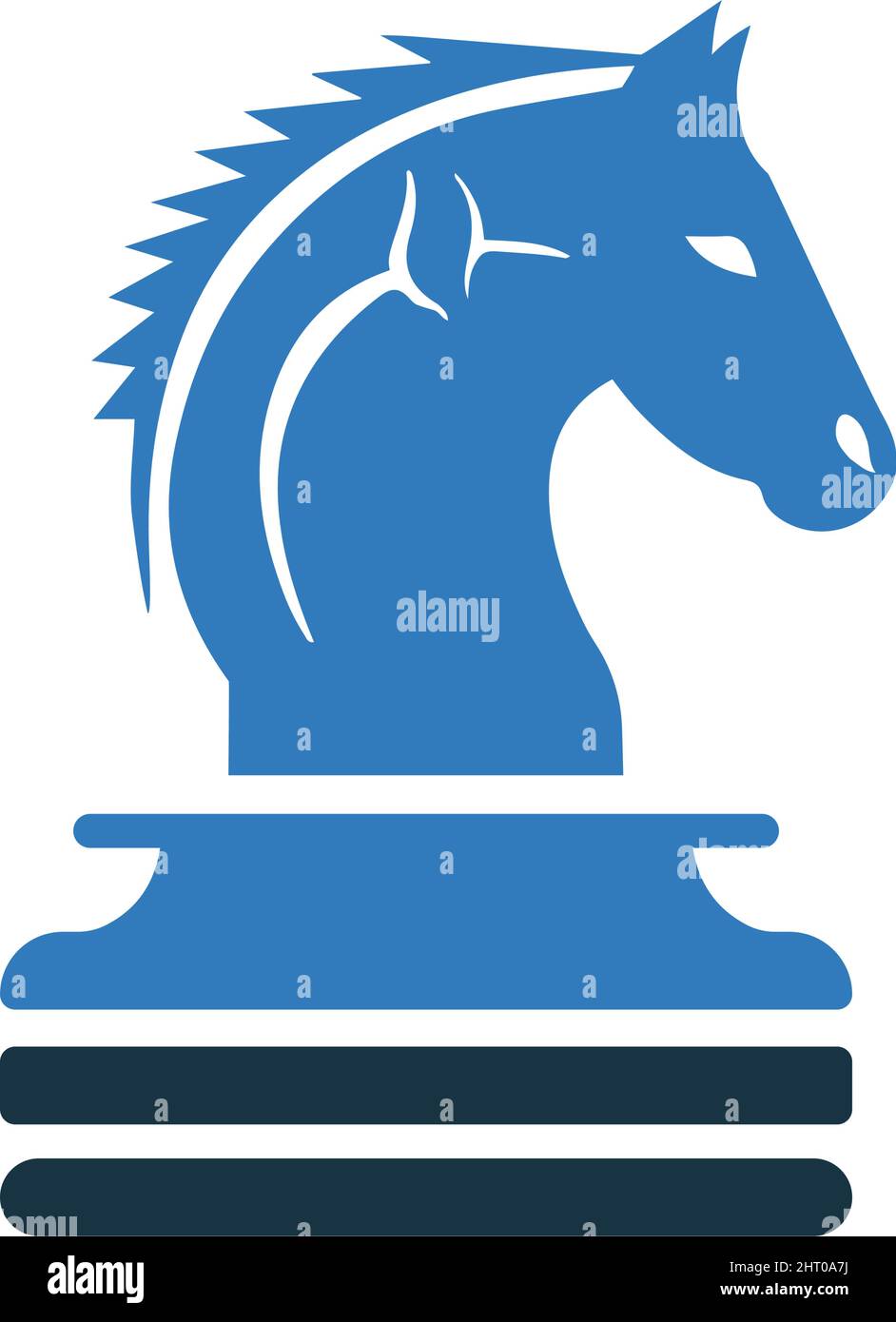 strategy, chess knight icon - Perfect use for print media, web, stock ...