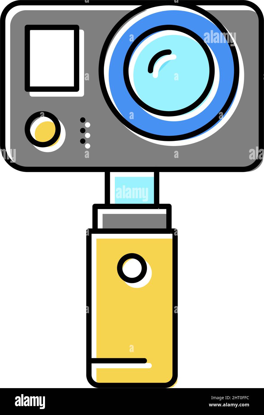 underwater video camera color icon vector illustration Stock Vector ...