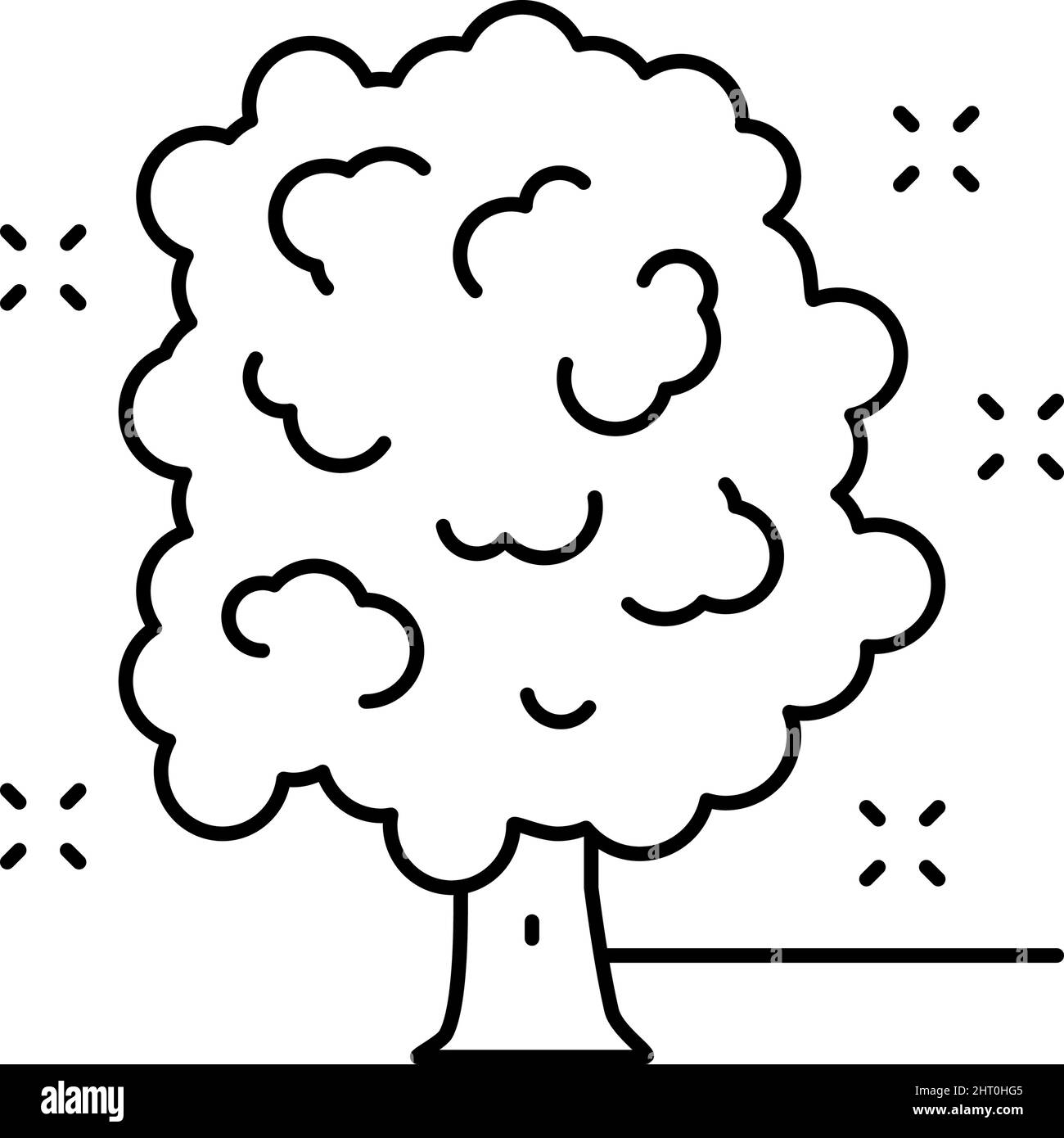 tree care services line icon vector illustration Stock Vector Image ...