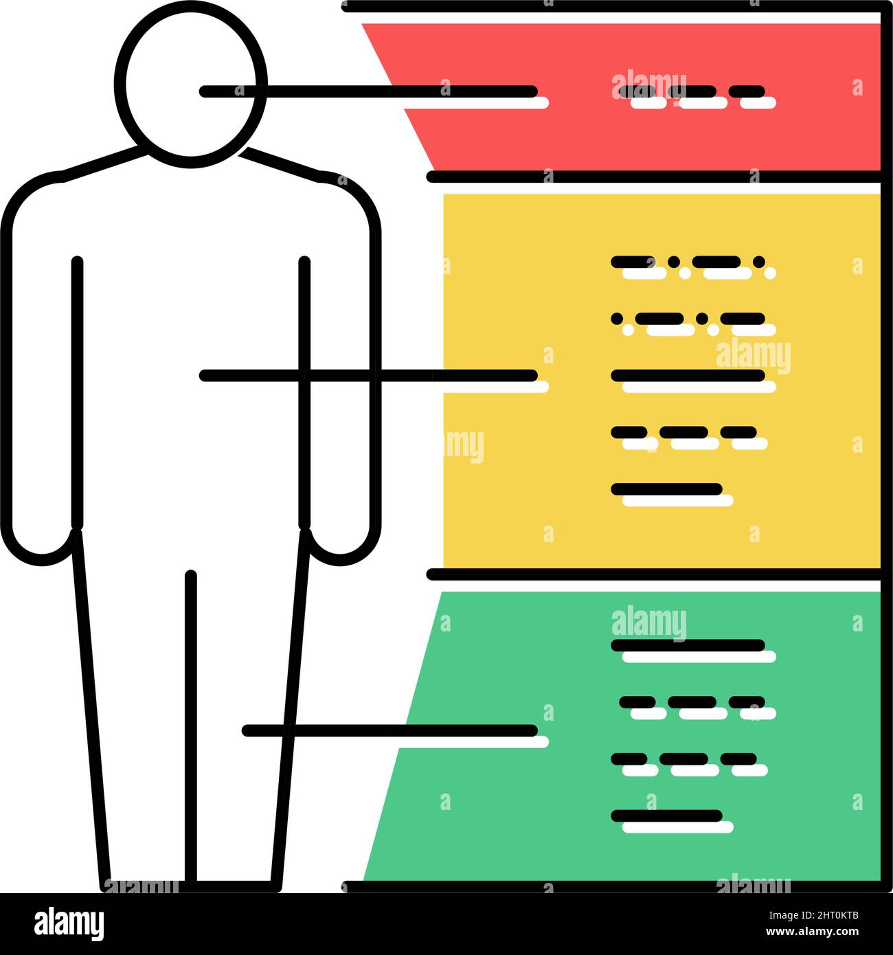 anatomical diagram color icon vector illustration Stock Vector Image