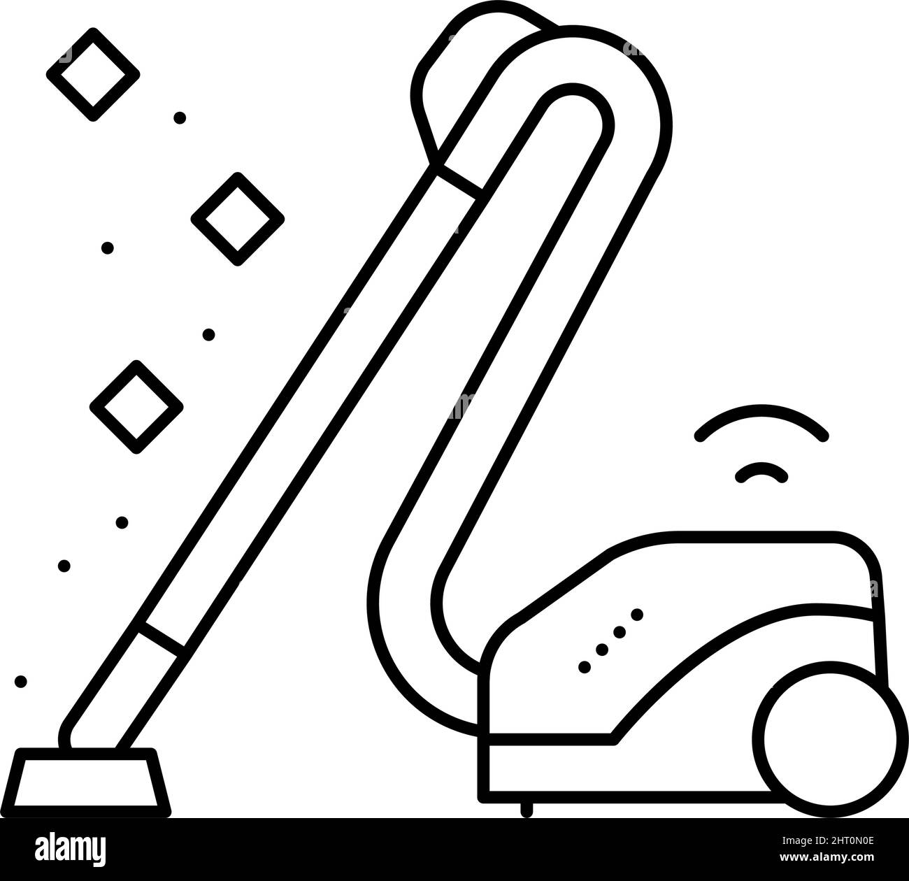 vacuum cleaner line icon vector illustration Stock Vector Image & Art ...