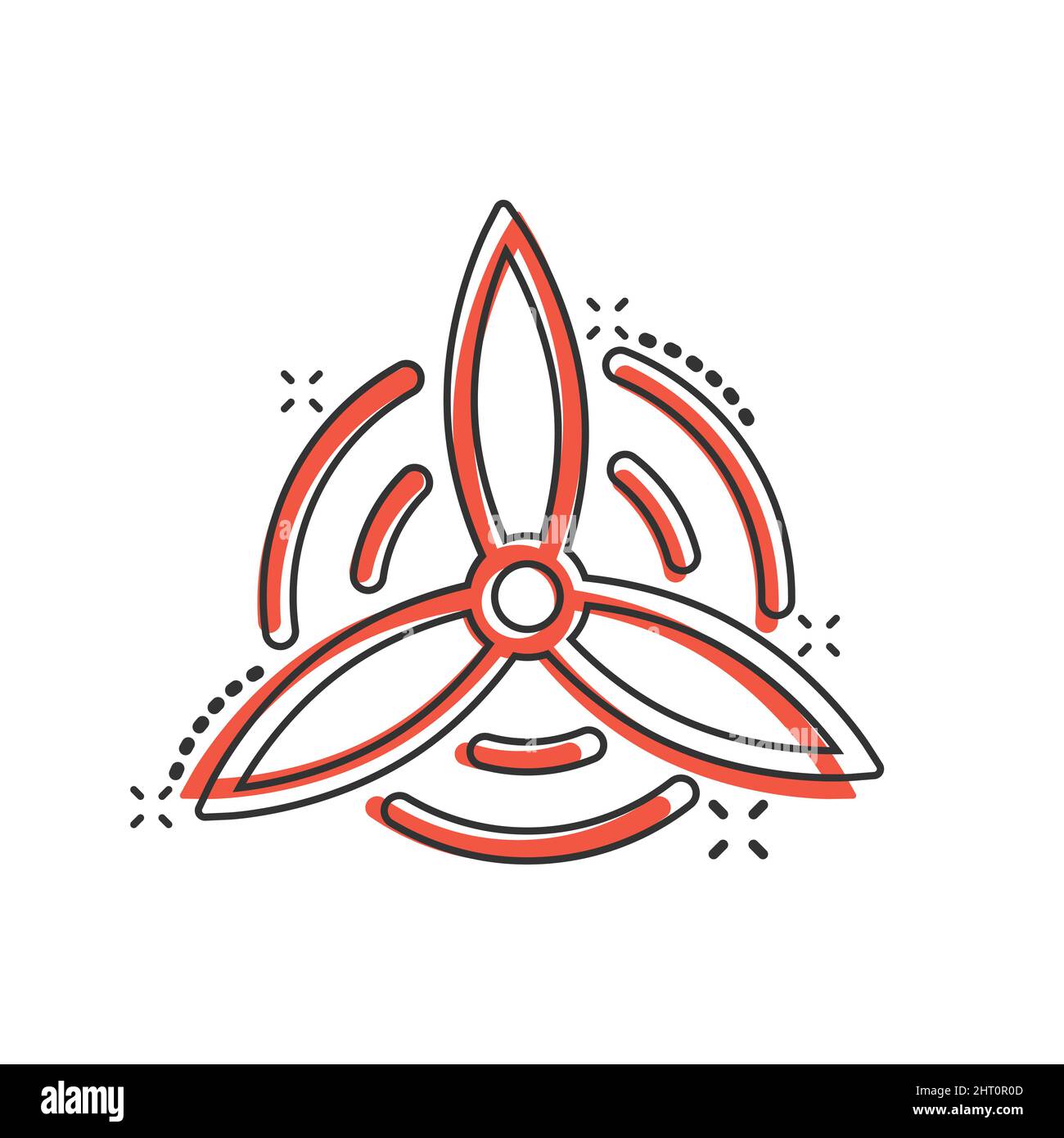 Wind power plant icon in comic style. Turbine cartoon vector ...