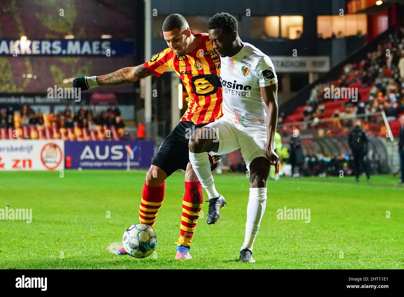 MECHELEN, BELGIUM FEBRUARY 12 Vinicius De Souza Costa of KV Mechelen
