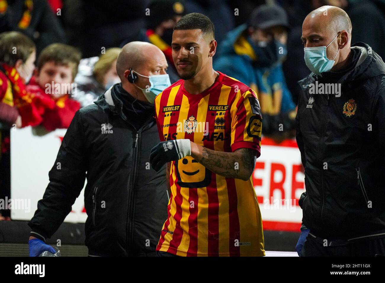 MECHELEN, BELGIUM FEBRUARY 12 Vinicius De Souza Costa of KV Mechelen