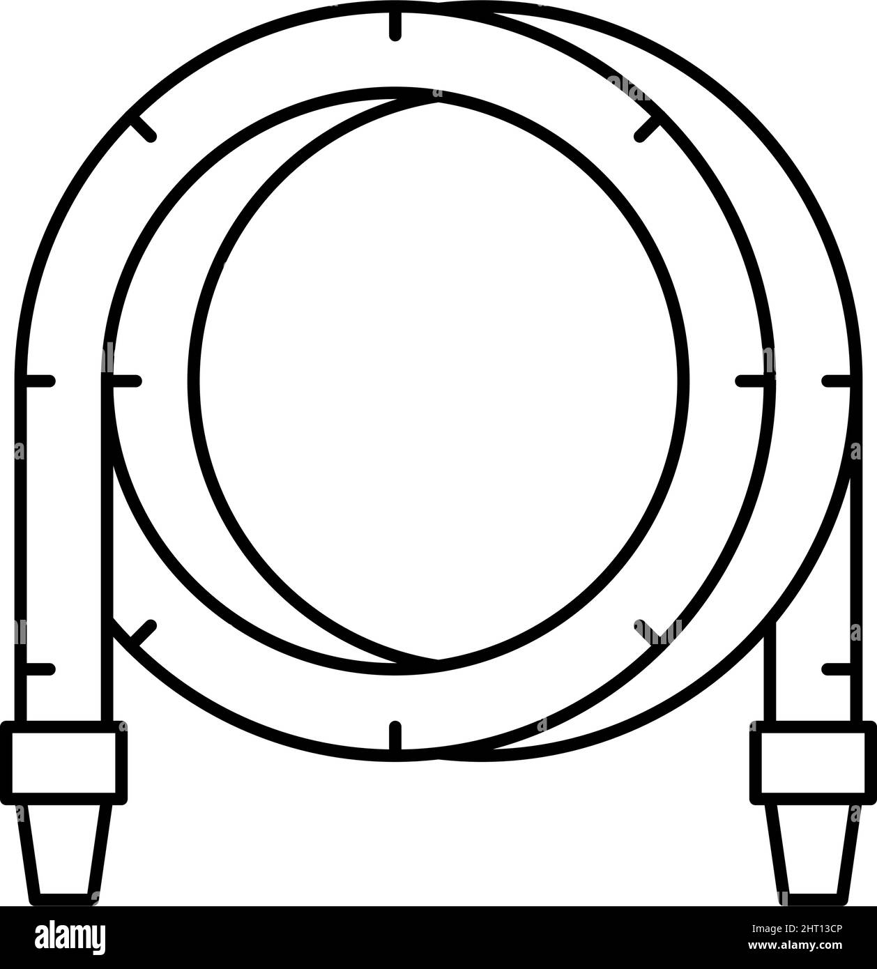 filtrate pool hose line icon vector illustration Stock Vector Image