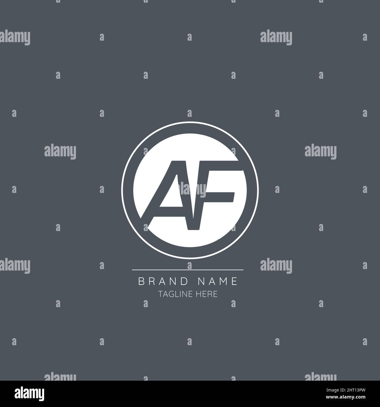 Abstract letter AF modern logo Stock Vector Image & Art - Alamy