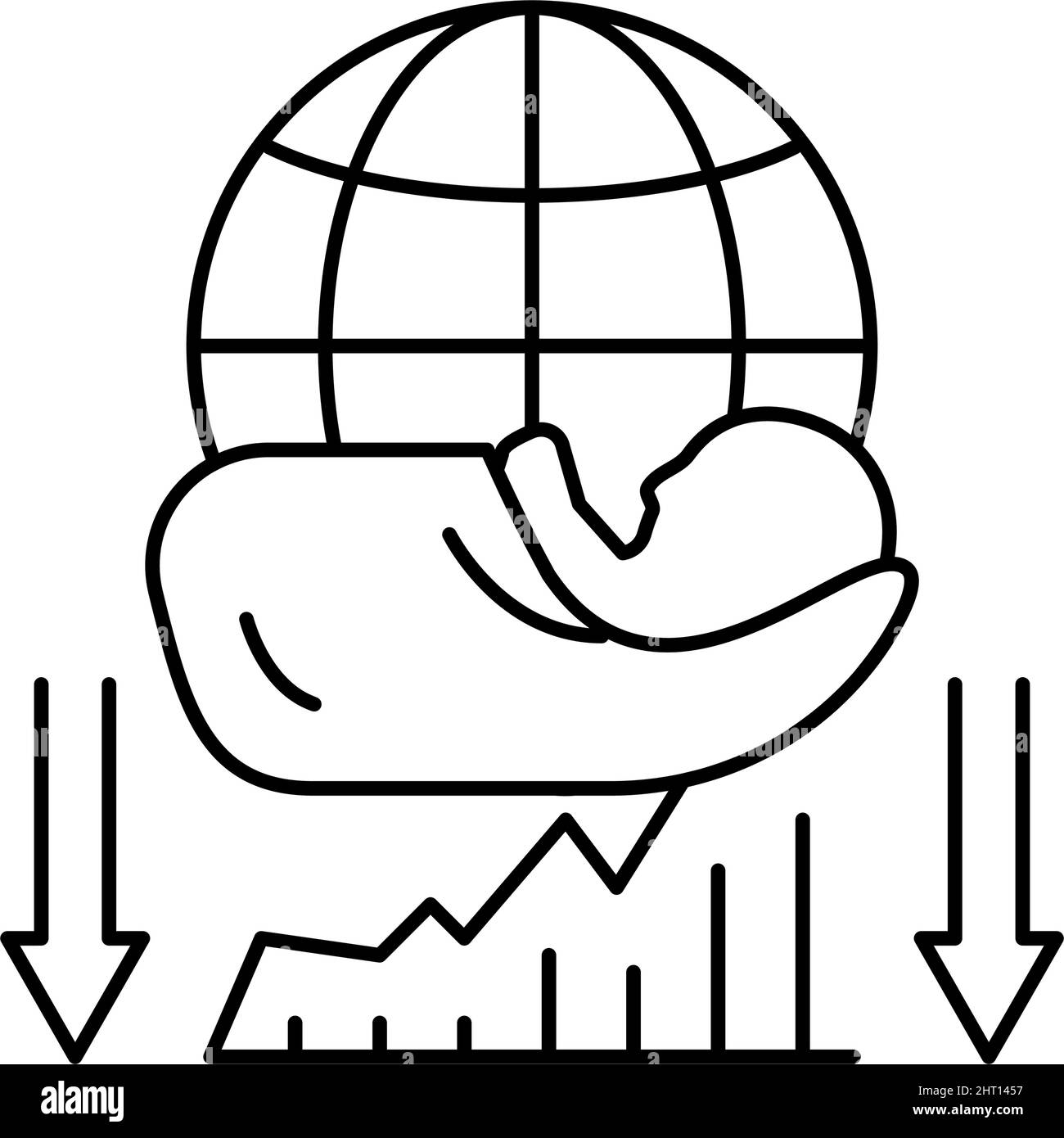 children social problem line icon vector illustration Stock Vector ...