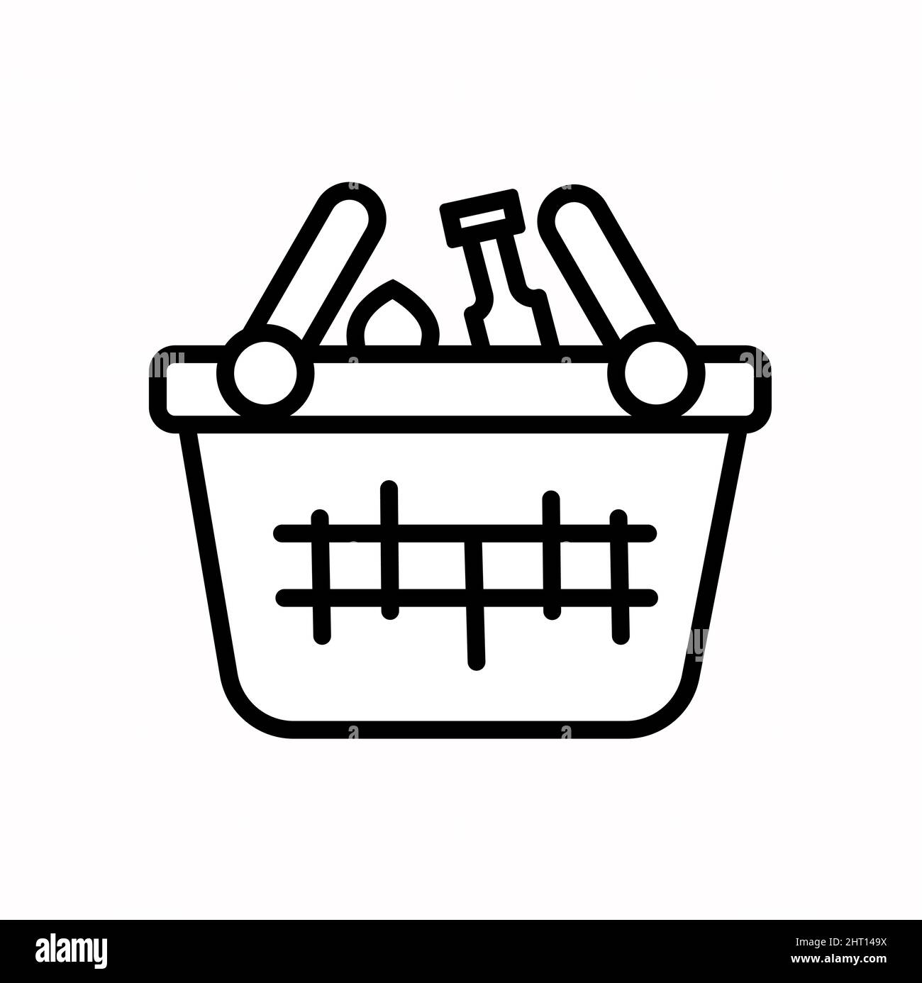 White picnic table symbol icon hi-res stock photography and images - Alamy