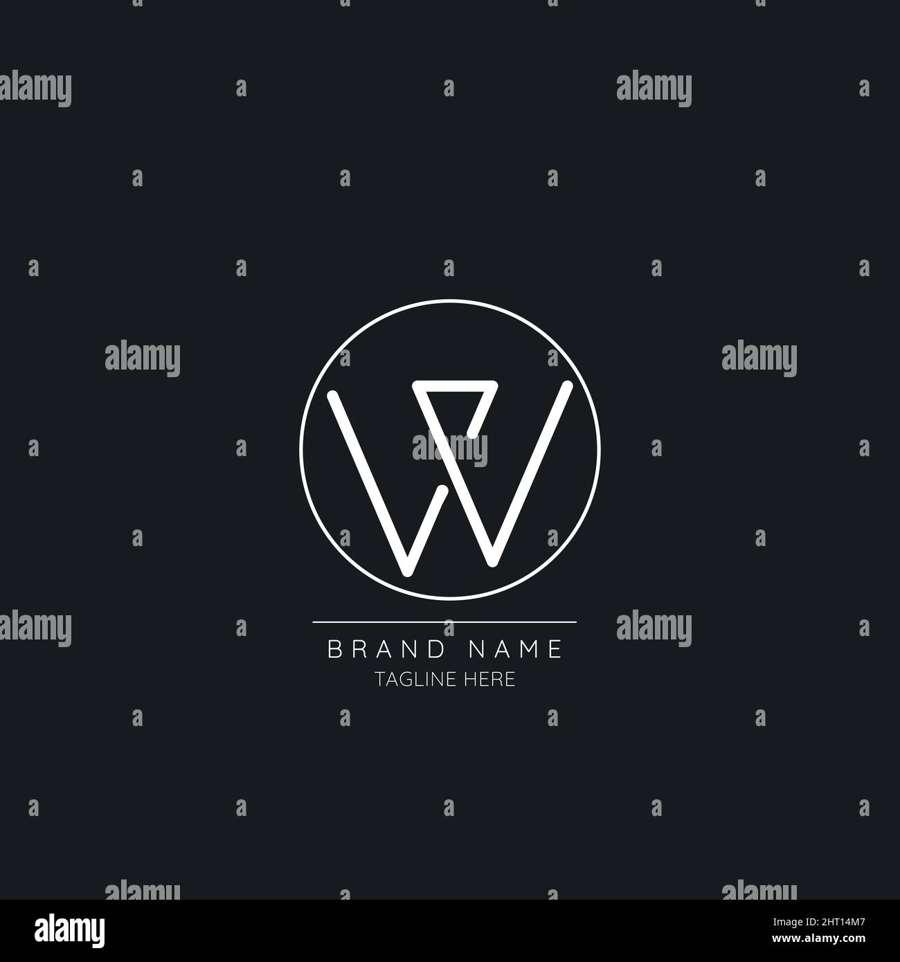 Minimal Initial letter W logo Icon Stock Vector Image & Art - Alamy