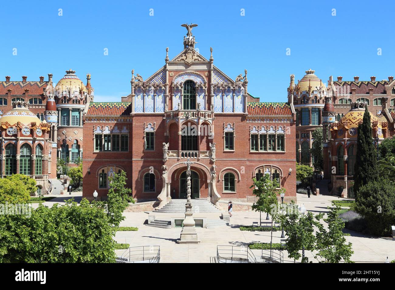 BARCELONA, SPAIN - MAY 12, 2017: This is Operations House of former hospital Sant Pau, which is one of the masterpieces of modernist architecture. Stock Photo