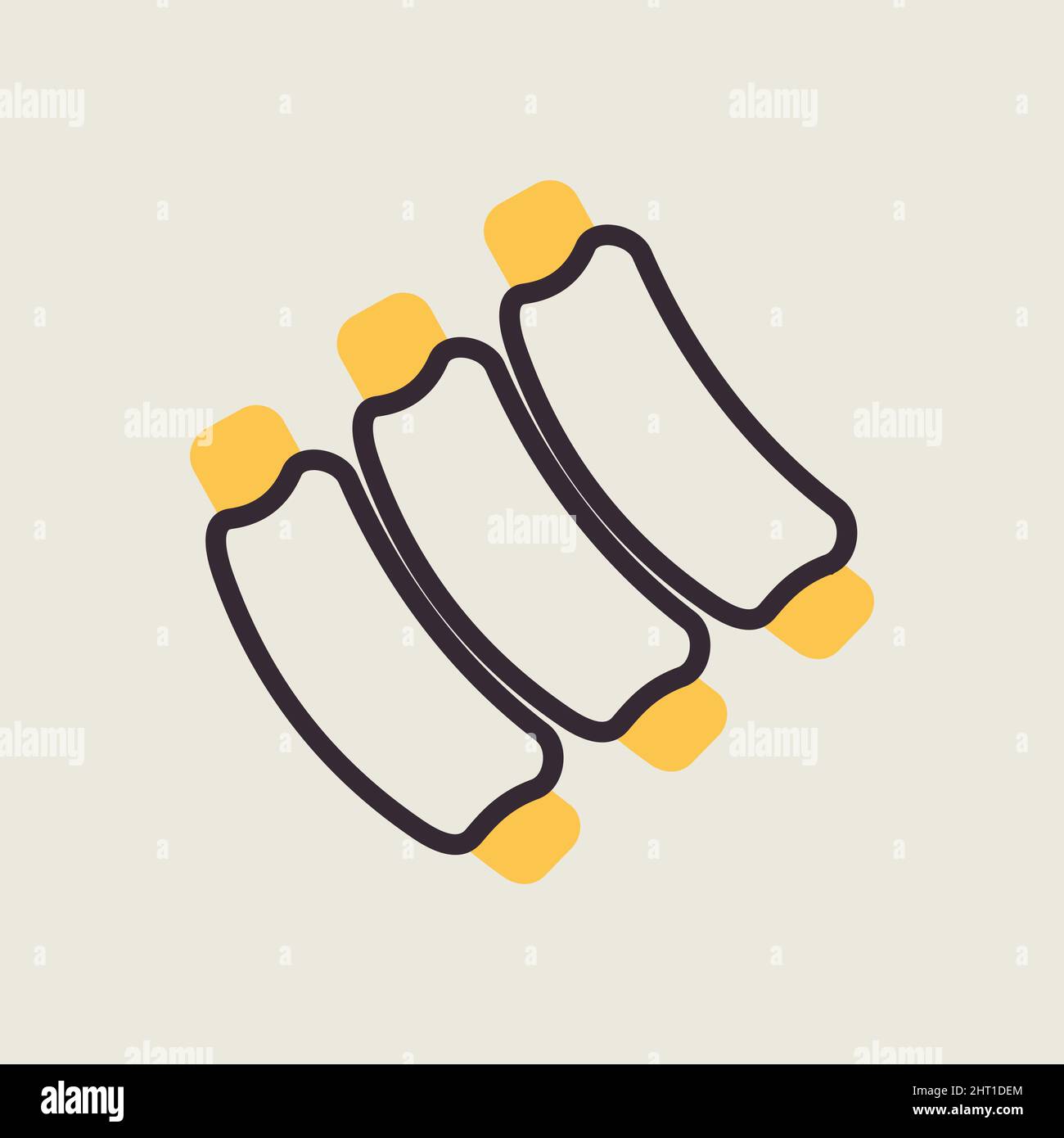 Ribs food meat icon. Farm animal sign. Graph symbol for your web site ...
