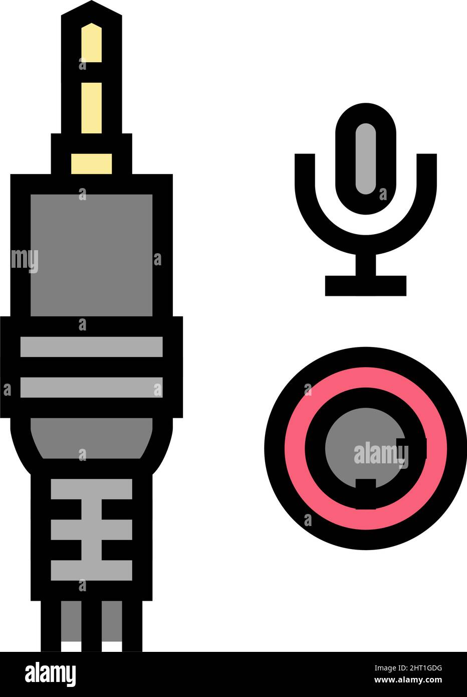microphone port color icon vector illustration Stock Vector Image & Art Alamy