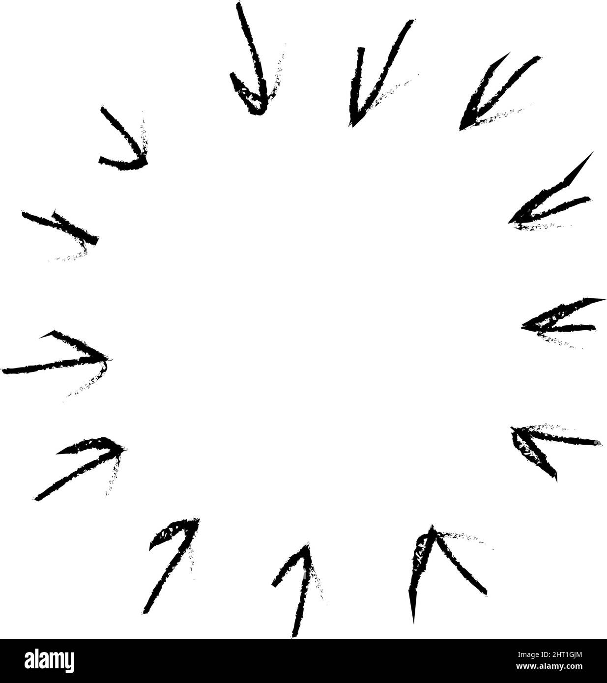 arrows frame pointing in center circle firework Stock Vector Image & Art Alamy