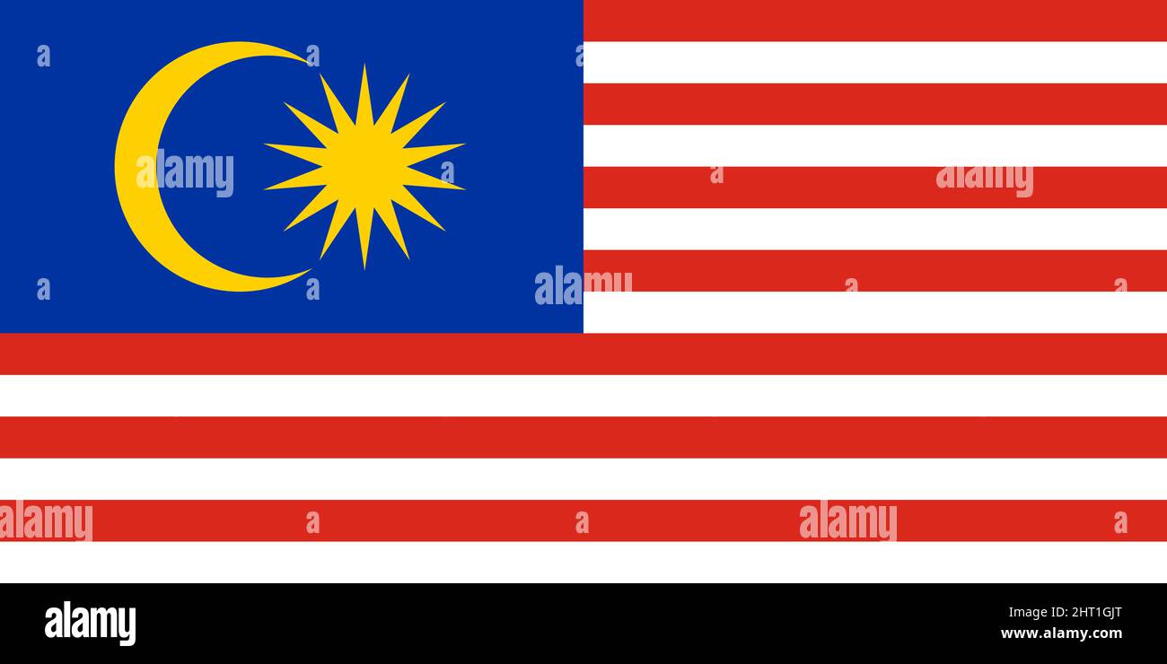 Malaysia official flag of country Stock Vector Image & Art Alamy