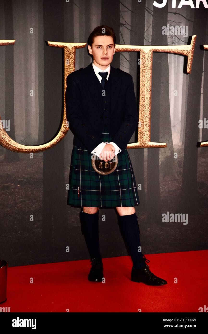 Alex Vlahos, Outlander Series 6 Premiere, Royal Festival Hall, Southbank, London. UK Stock Photo