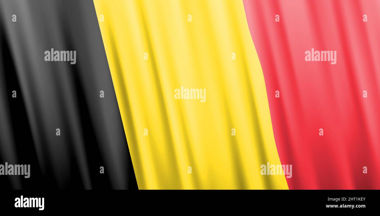 Wavy vector flag of Belgium Stock Vector Image & Art - Alamy