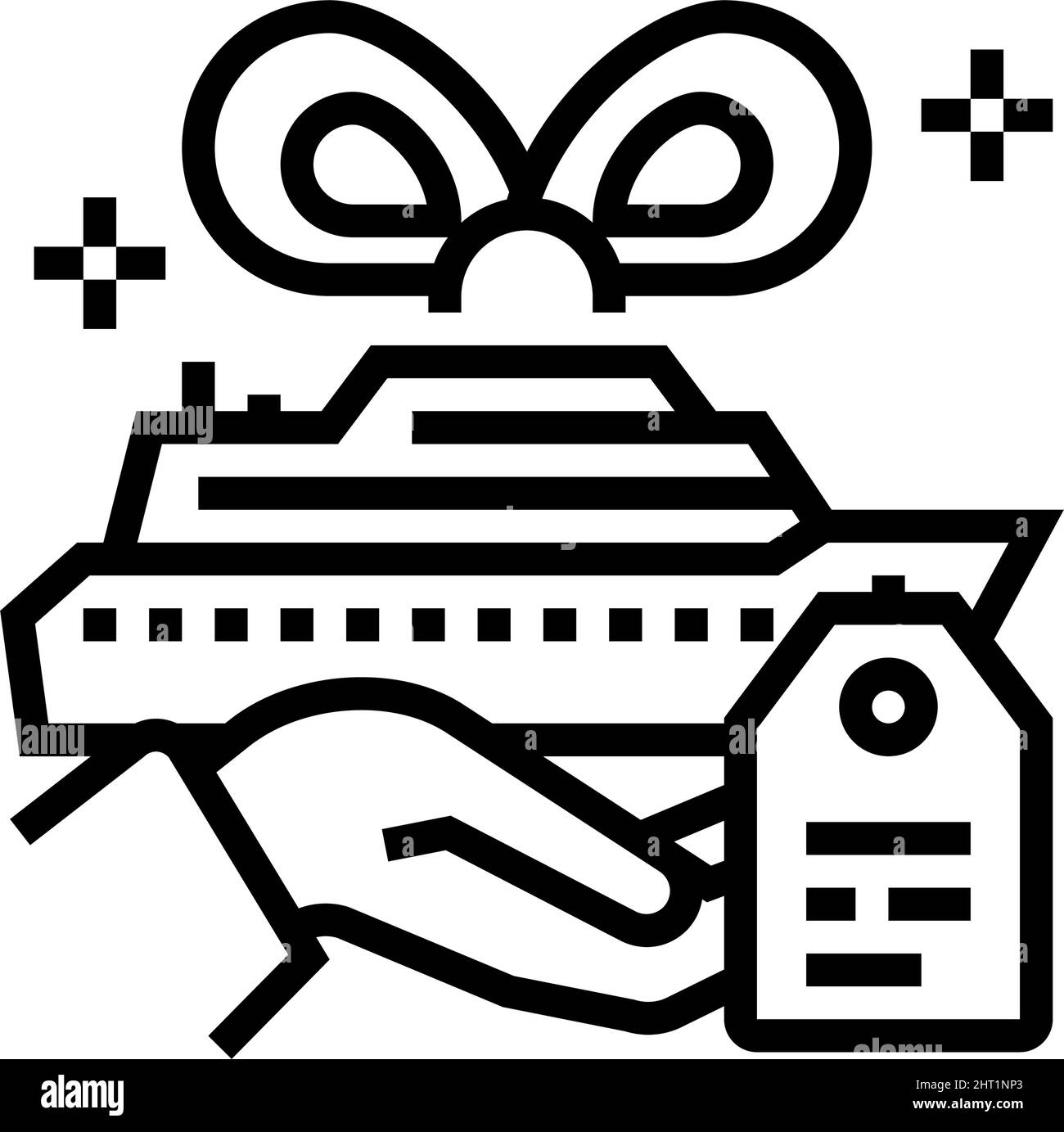 all-inclusive cruise line icon vector illustration Stock Vector Image ...