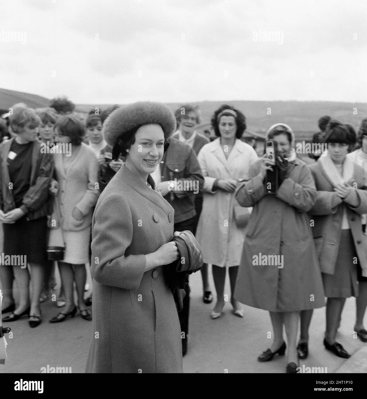 Princess Margaret at Butlins Holiday Camp. Minehead, Somerset. May 1965. Stock Photo