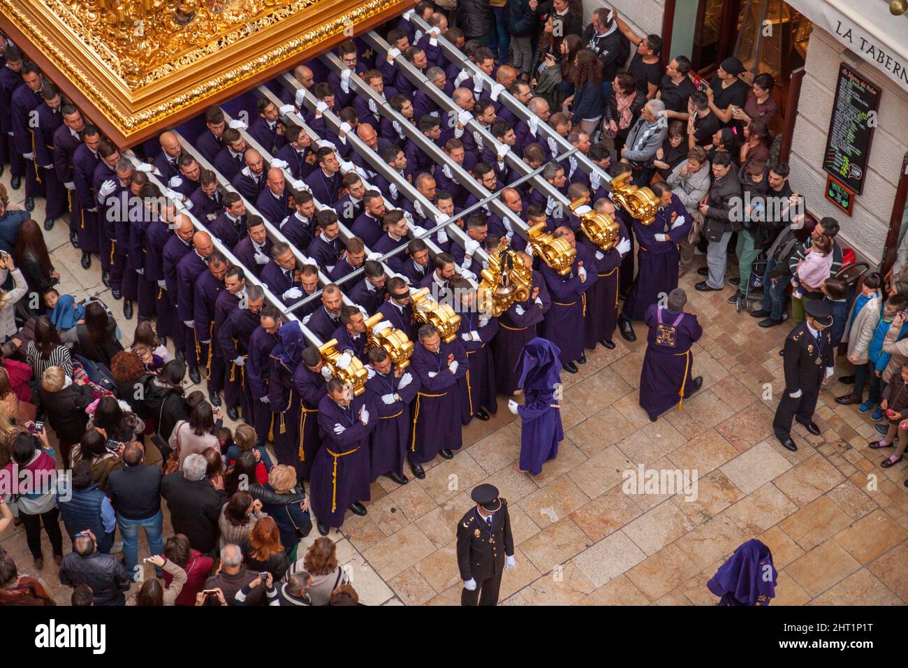 Holy week with Easter procession of the Rico brotherhood on holy ...