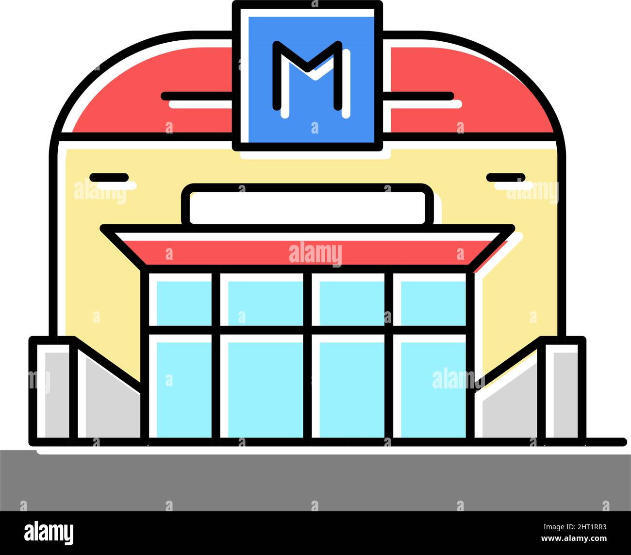 metro station color icon vector illustration Stock Vector Image & Art