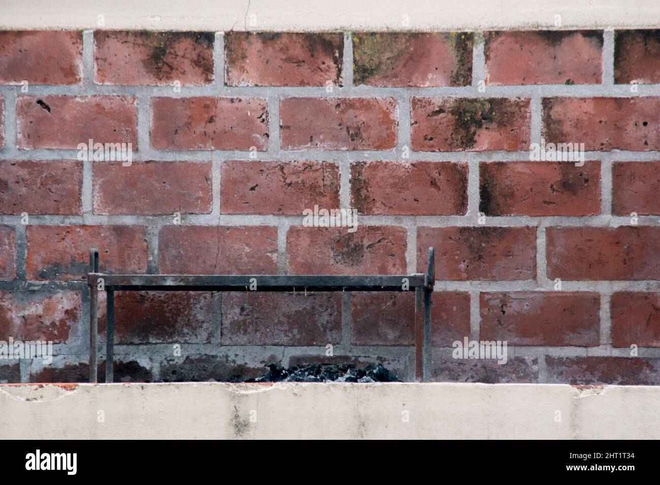 closeup of a barbecue grill Stock Photo