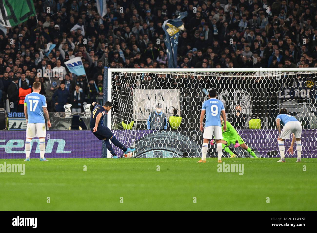 Mehdi Taremi of F.C. Porto in action during the Knockout Round Play-Offs Leg Two - UEFA Europa League between SS Lazio and FC Porto at Stadio Olimpico on 24th of February, 2022 in Rome, Italy. (Photo by Domenico Cippitelli/Pacific Press) Stock Photo