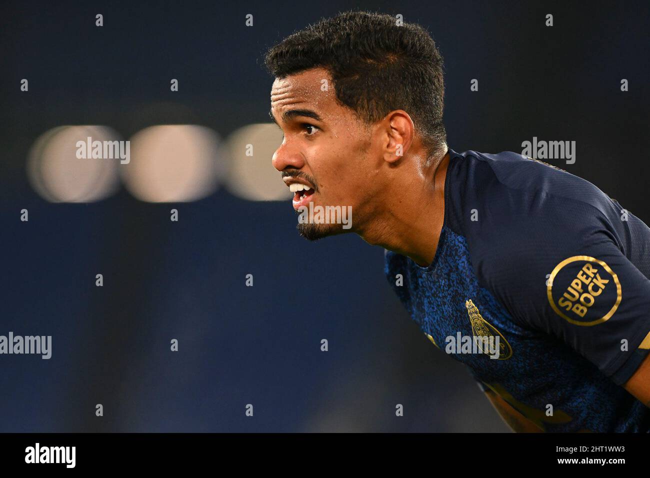 Galeno of F.C. Porto in action during the Knockout Round Play-Offs Leg Two - UEFA Europa League between SS Lazio and FC Porto at Stadio Olimpico on 24th of February, 2022 in Rome, Italy. (Photo by Domenico Cippitelli/Pacific Press) Stock Photo