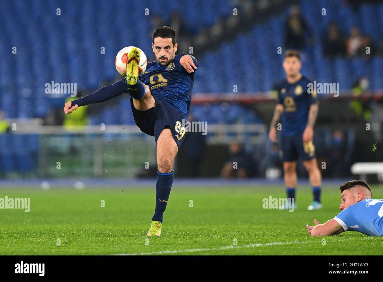 Rome, Italy. 24th Feb, 2022. Bruno Costa of F.C. Porto in action during the Knockout Round Play-Offs Leg Two - UEFA Europa League between SS Lazio and FC Porto at Stadio Olimpico on 24th of February, 2022 in Rome, Italy. (Photo by Domenico Cippitelli/Pacific Press) Credit: Pacific Press Media Production Corp./Alamy Live News Stock Photo