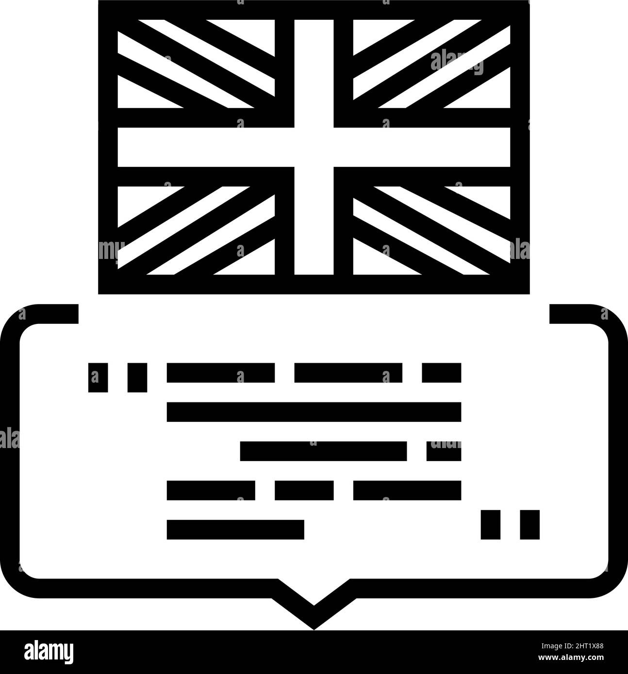 british english line icon vector illustration Stock Vector Image & Art