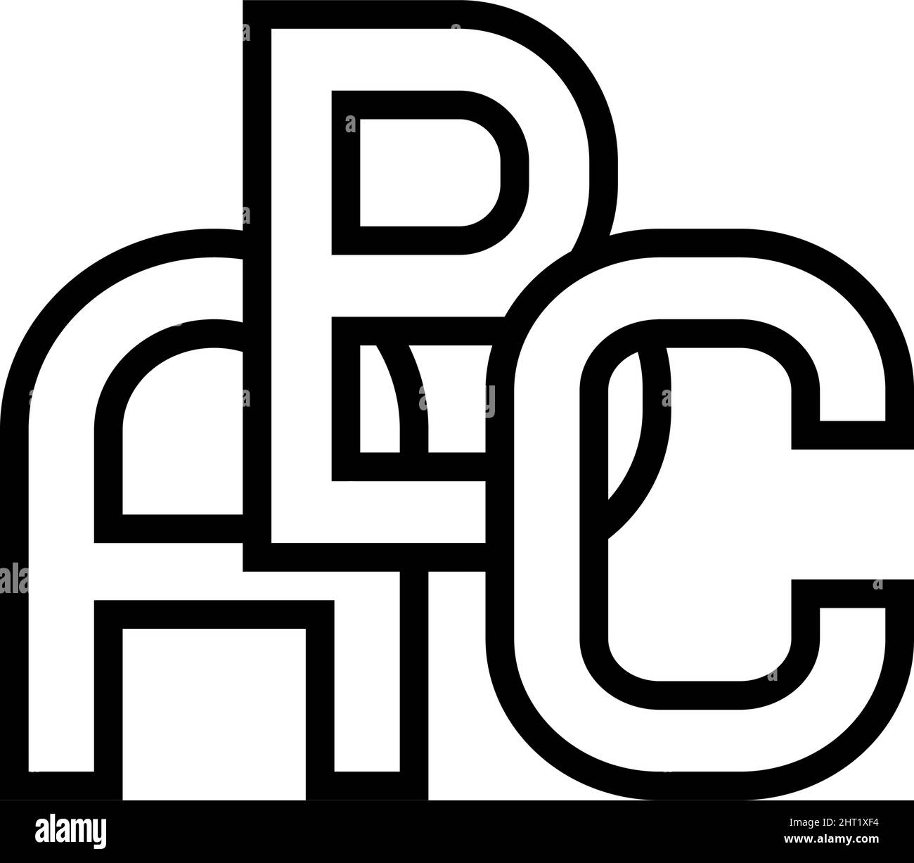 alphabet abc english line icon vector illustration Stock Vector Image ...