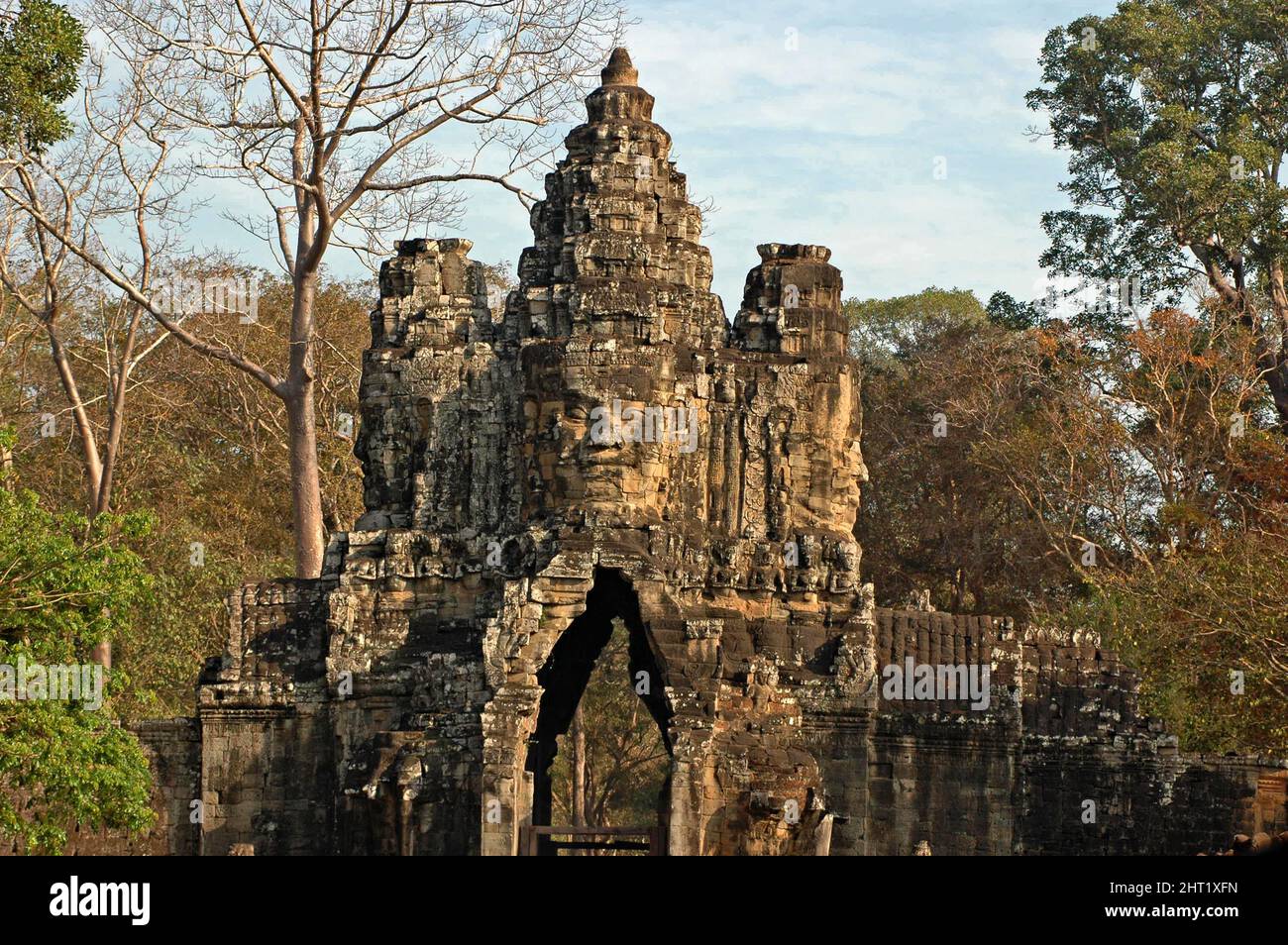 Angkor Thom South gate, Angkor, Siem Reap, kingdom of Cambodia ...